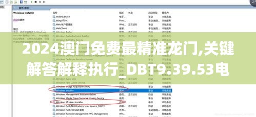 2024澳门免费最精准龙门,关键解答解释执行_DBT9.39.53电信版