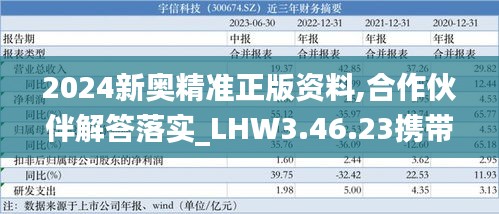 2024新奥精准正版资料,合作伙伴解答落实_LHW3.46.23携带版