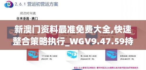 新澳门资料最准免费大全,快速整合策略执行_WGV9.47.59持久版