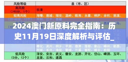 2024澳门新原料完全指南：历史11月19日深度解析与评估_JKG5.23.43中级版