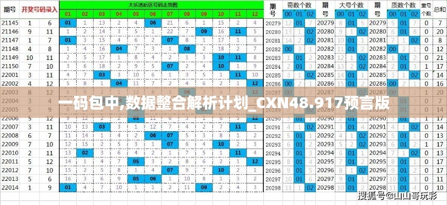 一码包中,数据整合解析计划_CXN48.917预言版