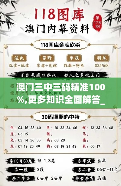 澳门三中三码精准100%,更多知识全面解答_优雅版YQR8.62