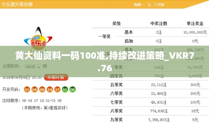 黄大仙资料一码100准,持续改进策略_VKR7.76