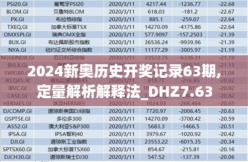 2024新奥历史开奖记录63期,定量解析解释法_DHZ7.63