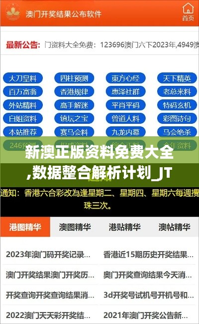 新澳正版资料免费大全,数据整合解析计划_JTZ6.26