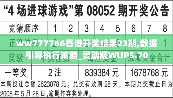 ww777766香港开奖结果23期,数据引导执行策略_灵动版WUP5.70