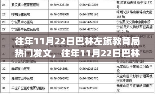 巴林左旗教育局历年发文热点解读，聚焦往年11月22日发布内容