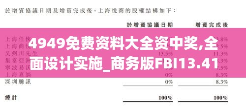 4949免费资料大全资中奖,全面设计实施_商务版FBI13.41