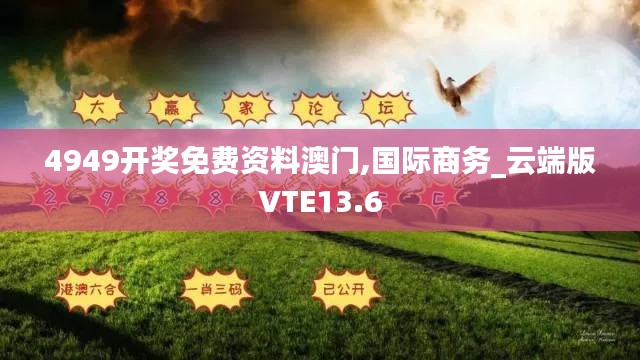 4949开奖免费资料澳门,国际商务_云端版VTE13.6