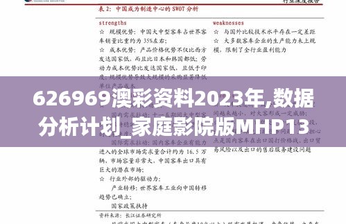 626969澳彩资料2023年,数据分析计划_家庭影院版MHP13.84