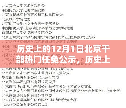 历史上的12月1日北京干部任免公示详解，从入门到精通的指南