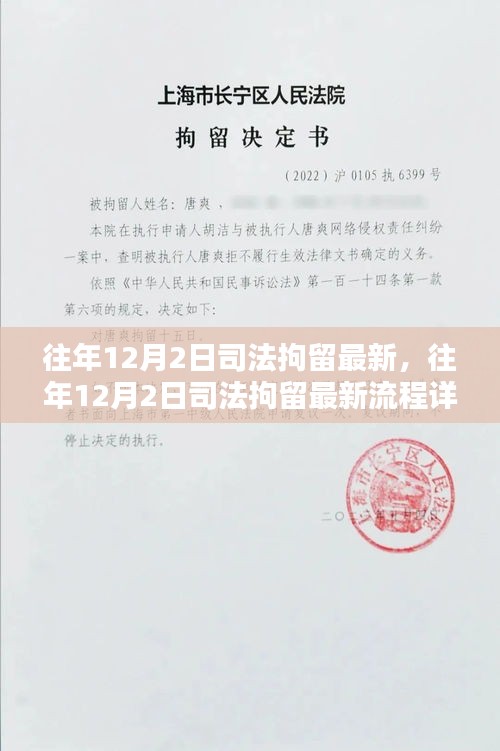 往年12月2日司法拘留最新流程详解与操作全攻略，步步为营掌握要点