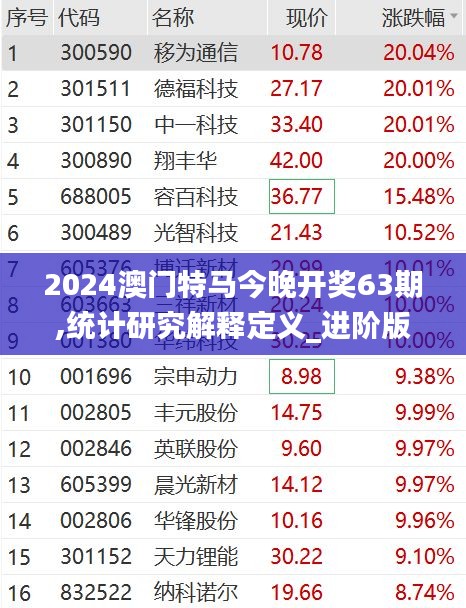 2024澳门特马今晚开奖63期,统计研究解释定义_进阶版68.665-1