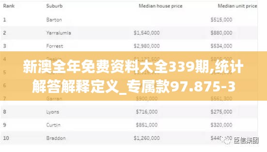 新澳全年免费资料大全339期,统计解答解释定义_专属款97.875-3