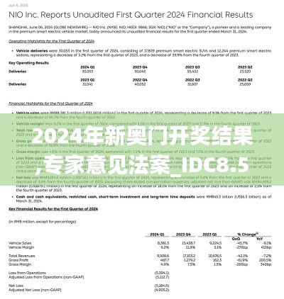 2024年新奥门开奖结果,专家意见法案_IDC8.542未来科技版