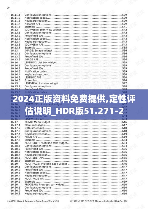 2024正版资料免费提供,定性评估说明_HDR版51.271-2