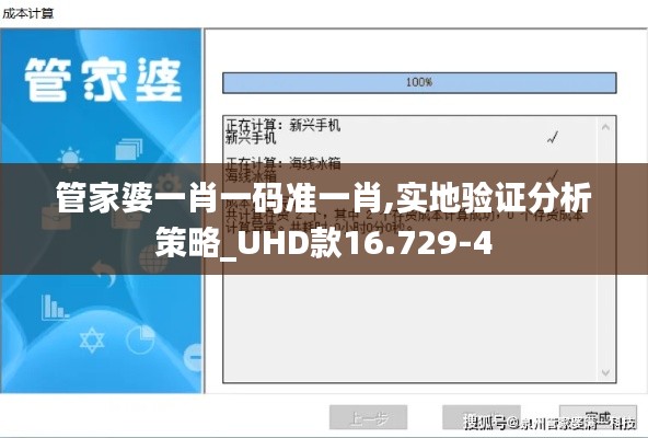 管家婆一肖一码准一肖,实地验证分析策略_UHD款16.729-4