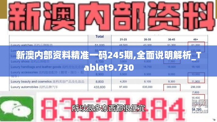 新澳内部资料精准一码245期,全面说明解析_Tablet9.730