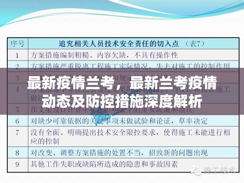 最新兰考疫情动态，深度解析防控措施与实时动态更新