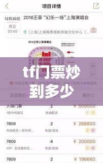 TF演唱会门票价格飙升，最新实时票价动态追踪