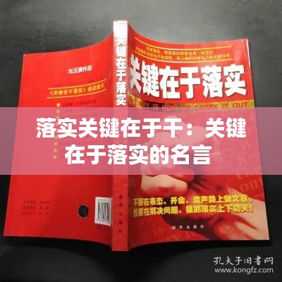 落实关键在于干：关键在于落实的名言 