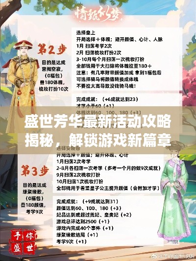 盛世芳华最新活动攻略揭秘，解锁游戏新篇章，轻松赢取丰厚奖励！