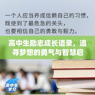 高中生励志成长语录，追寻梦想的勇气与智慧启航之路