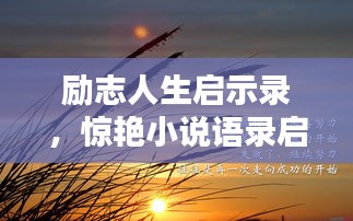 励志人生启示录，惊艳小说语录启示人生之路
