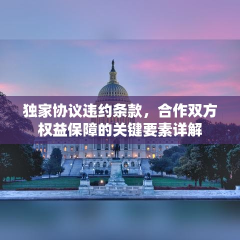 独家协议违约条款，合作双方权益保障的关键要素详解