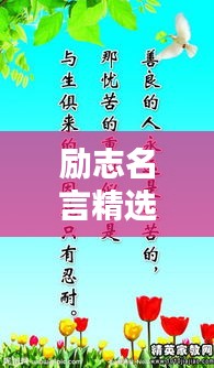 励志名言精选语录摘抄，激发无限潜能的力量语句！
