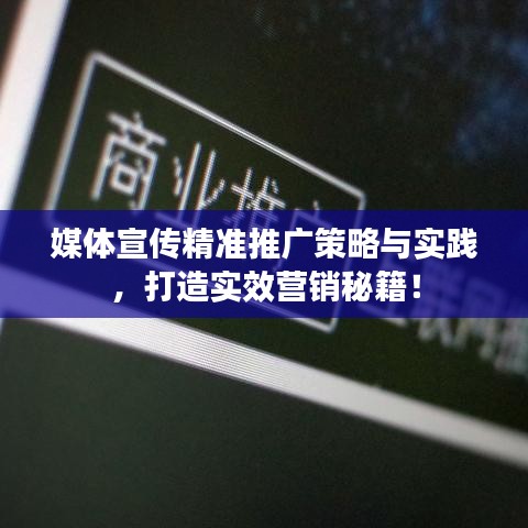 媒体宣传精准推广策略与实践，打造实效营销秘籍！