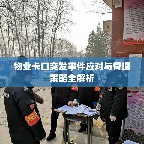 物业卡口突发事件应对与管理策略全解析
